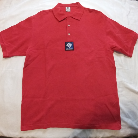 Columbia | VTG Red Polo Style Short Sleeve Mens Size Large - Picture 2 of 10